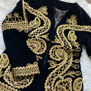 Black velvet blazer
